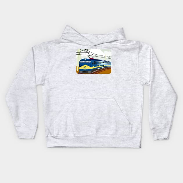 El Tren Kids Hoodie by soniapascual